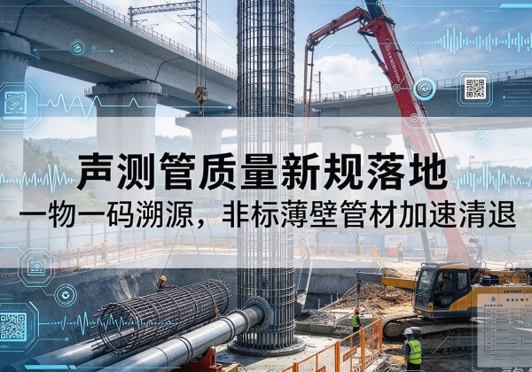 自贡声测管质量新规落地，一物一码溯源，非标薄壁管材加速清退